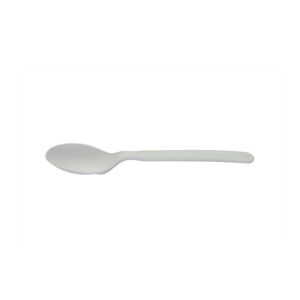 Colher Descartável, Biodegradável E Compostável Em Cpla Branco, 14,5cm - 50 Unidades