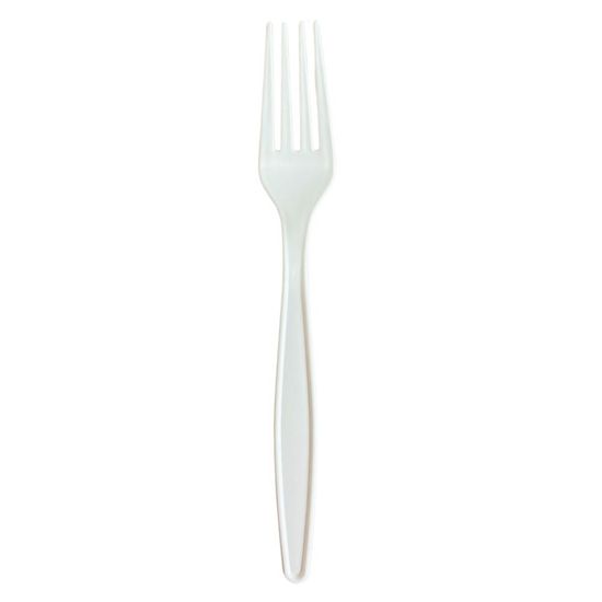 Garfo Descartável Ecológico De Amido De Milho, 18cm - 50 Unidades
