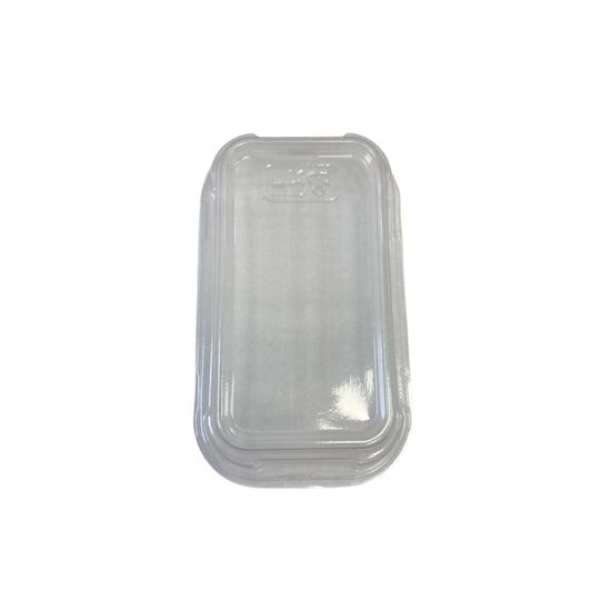 Tampa Pet Para Forma Descartável Em Papel Kraft, Retangular De 15,5x5,5x5cm - 50 Unidades