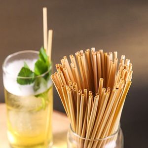 Canudo De Palha De Trigo, Natural, Ecológico E Biodegradável 15cm X 5mm - 200 Unidades