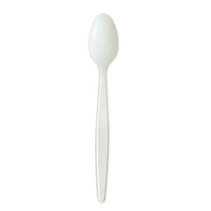 Colher Descartável Ecológica De Amido De Milho, 18cm - 50 Unidades
