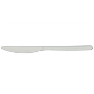 Faca Descartável Compostável Para Refeição, 18cm - 50 Unidades