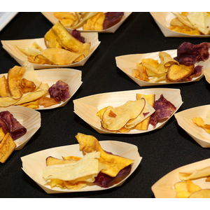 Barquinha Finger Food Descartável E Biodegradável Em Madeira, 13 X 8cm - 50 Unidades