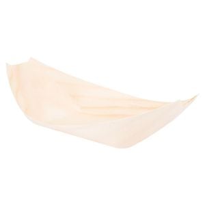 Barquinha Finger Food Descartável E Biodegradável Em Madeira, 17,5x8,5cm - 50 Un