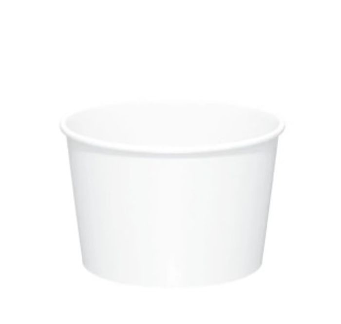 Pote Descartável Biodegradável Em Papel, 210ml - 50 Unidades
