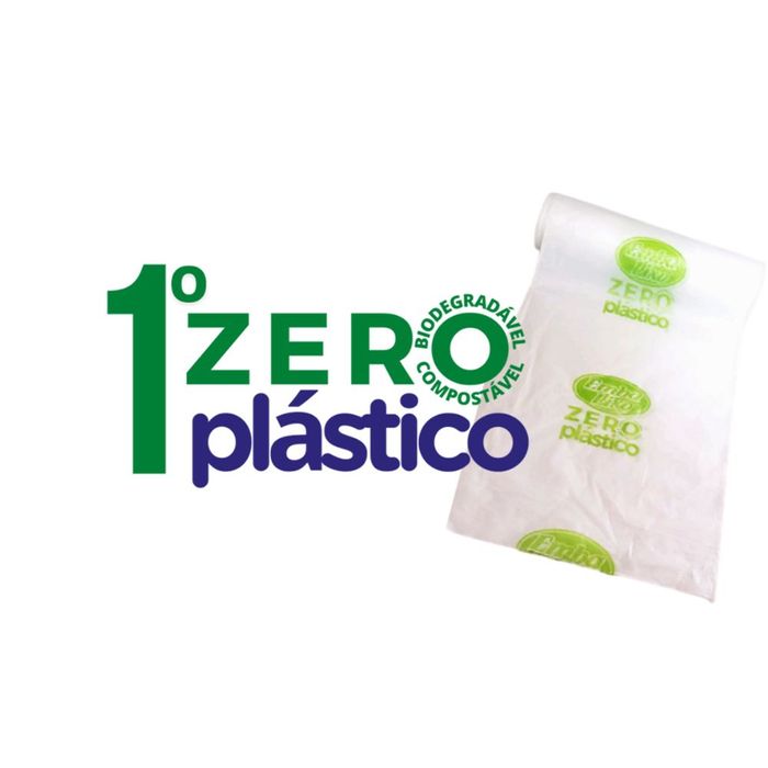 Saco De Lixo Compostável, Zero Plástico, Embalixo, 30 Litros, 6kg - 100 Unidades
