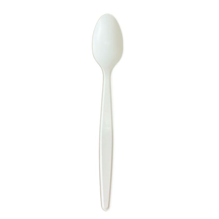 Colher Descartável Ecológica De Amido De Milho, 18cm - 50 Unidades
