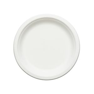 Prato Descartável Biodegradável Redondo Em Bagaço De Cana, 18cm - 125 Un