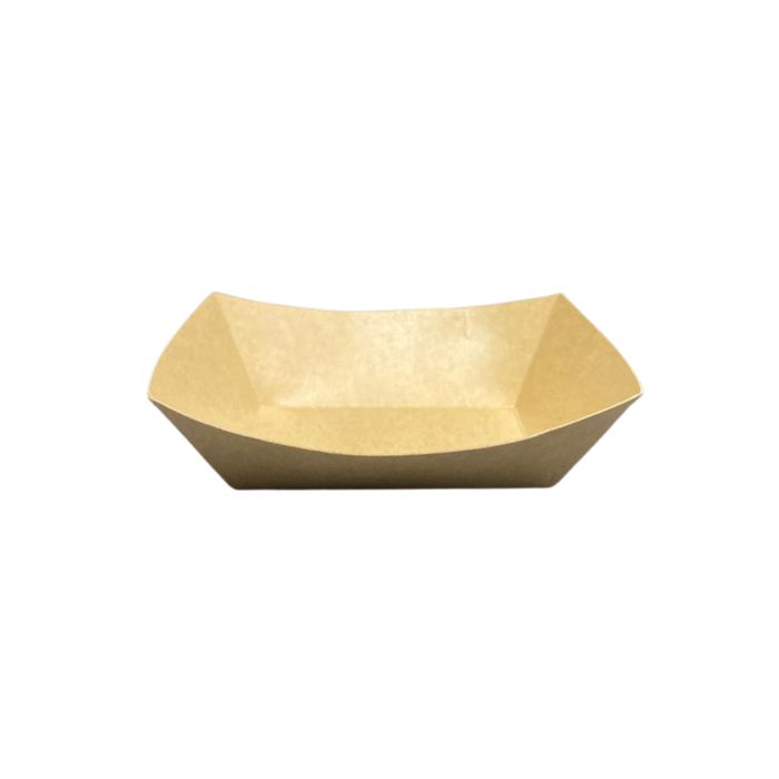 Bandeja Kraft Antigordura Para Petiscos E Porções, 13x17cm - 50 Unidades
