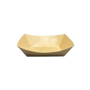 Bandeja Kraft Antigordura Para Petiscos E Porções, 13x17cm - 50 Unidades