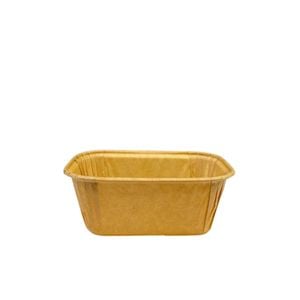 Forma Descartável De Papel Kraft Para Mini Bolo Retangular, 8,5x4x4cm, Biodegradável - 50 Unidades