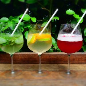 Canudo Em Papel Branco, Biodegradável, Embalado Em Sachê De Papel, 6mm, 20cm - 100 Unidades