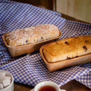 Forma Descartável De Papel Kraft Para Bolo E Pão Retangular, 15,5x5,5x5cm, Biodegradável - 50 Unidades