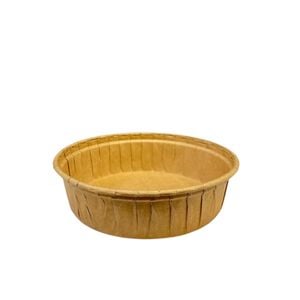 Forma Descartável Em Papel Kraft, Redonda, Para Tortas E Quiches, 10x3cm, Biodegradável - 50 Unidades