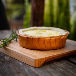 Forma Descartável Em Papel Kraft, Redonda, Para Tortas E Quiches, 10x3cm, Biodegradável - 50 Unidades