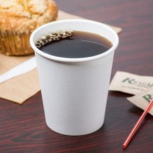 Copo Biodegradável Em Papel Para Bebidas Quentes E Frias, 100ml - 50 Unidades
