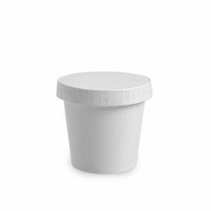Copo Descartável E Biodegradável De Papel Com Tampa Papel, 100 Ml, 50 Unidades
