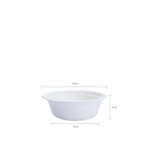 Bowl Descartável Biodegradável Em Bagaço De Cana 320ml - 125 Un