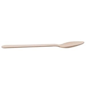 Colher Descartável E Biodegradável Em Madeira, 14cm - 100 Un