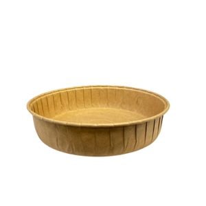 Forma Descartável Em Papel Kraft, Redonda, Para Tortas E Quiches, 15,5x3,5cm, Biodegradável - 50 Unidades
