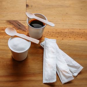 Colher Descartável E Biodegradável De Madeira, Embalada Individualmente, 10cm - 100 Unidades

