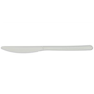 Faca Descartável Compostável Para Refeição, 18cm - 50 Unidades