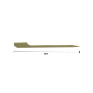 Palito Golf Para Petiscos Descartável E Biodegradável Em Bambu, 12cm - 100 Unidades