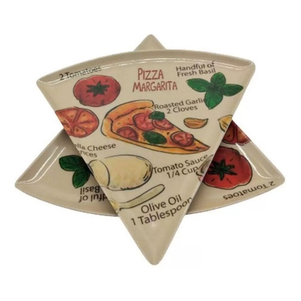Jogo De Porta Copos Pizza Peperoni - 4 Peças
