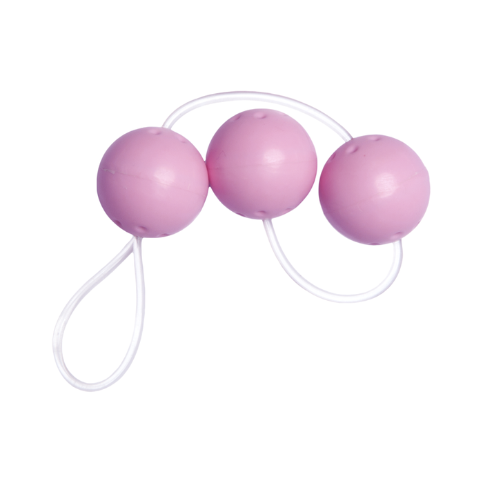 Bolinha de Pompoar Rosa (Três Bolinhas)