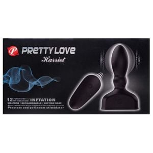 Plug Anal Inflável 12 Vibrações Harriel Sensual Love