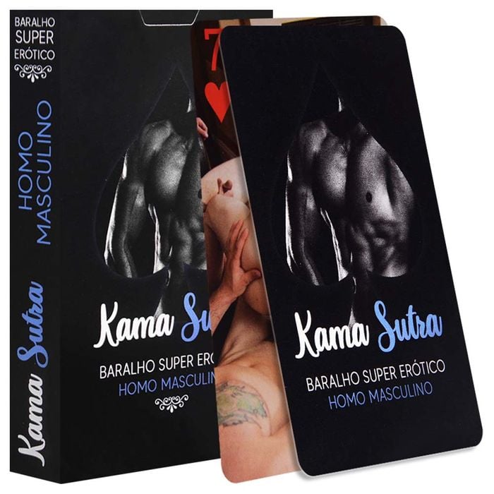 Baralho Kama Sutra Super Erótico Gay 55 Cartas Copag