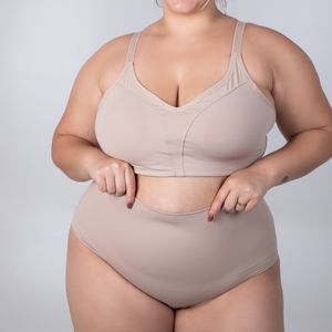 Sutiã Reforçado Plus Size Soutien Sem Bojo Alça Reforçada Sutien Sustentação