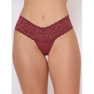 Kit 3 Calcinhas Fio Duplo Com Renda Na Cintura 