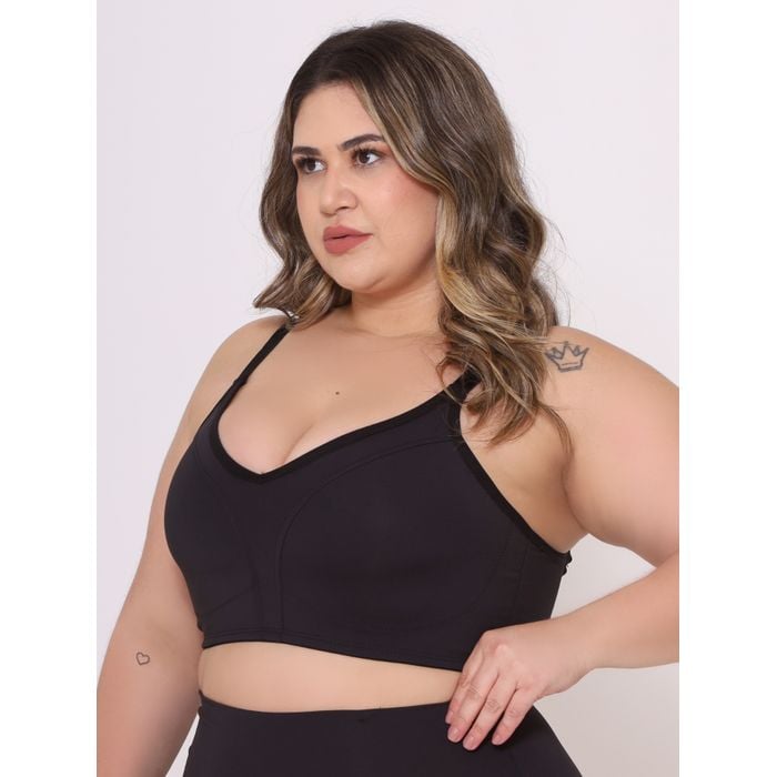 Sutiã Reforçado Plus Size Soutien Sem Bojo Alça Reforçada Sutien Sustentação