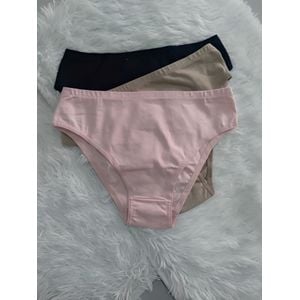 
Kit Com 3 Calcinhas De Algodão Cotton Premium 
