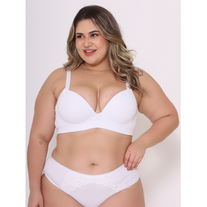 Sutiã Plus Size Com Bojo Alça Reforçada