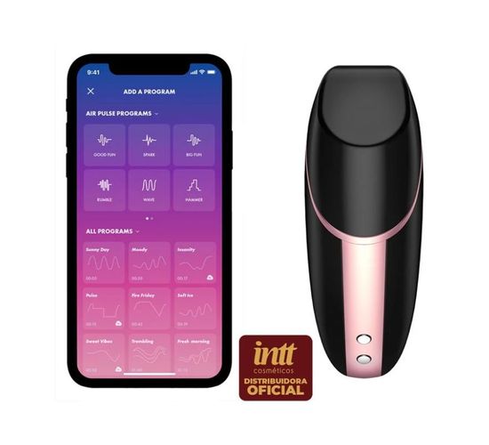 SATISFYER LOVE TRIANGLE ESTIMULADOR 11 INTENSIDADES DE PULSAÇÃO 10 MODOS DE VIBRAÇÃO APP