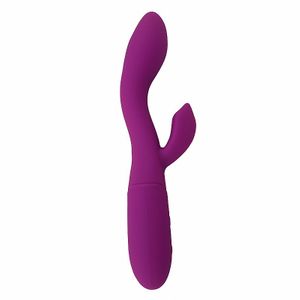 VIBRADOR DUETO PONTO G COM ESTIMULADOR DE CLITÓRIS E 10 MODOS DE VIBRAÇÃO