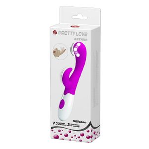 VIBRADOR ARTHUR PONTO G E CLITÓRIS COM MOVIMENTO PRETTY LOVE