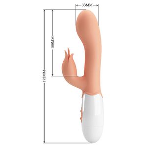 VIBRADOR BLOODY MARY COM ESTIMULADOR CLITORIANO E 30 MODOS DE VIBRAÇÃO PRETTY LOVE