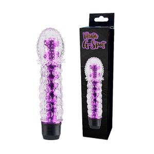 VIBRADOR DILDO PERSONAL COM CAPA TEXTURIZADA EM JELLY PONTA REDONDA.