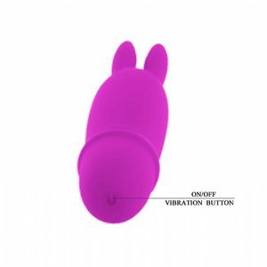 MINI VIBRADOR BOYCE ORELHAS DE COELHO COM 10 VIBRAÇÕES PRETTY LOVE