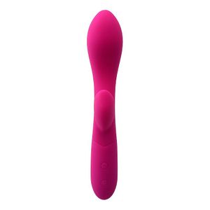 VIBRADOR DUETO PONTO G COM ESTIMULADOR DE CLITÓRIS E 10 MODOS DE VIBRAÇÃO