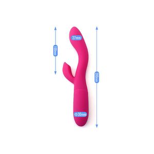 VIBRADOR DUETO PONTO G COM ESTIMULADOR DE CLITÓRIS E 10 MODOS DE VIBRAÇÃO