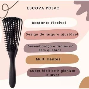 Escova De Cabelo Polvo Cabelo Normal  Encaracolado
