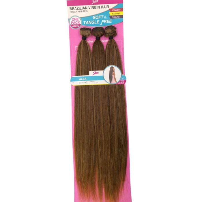 Cabelo Bio Fibra Brazilian Virgin Hair Liso Alba Sleek HL433/613+1427