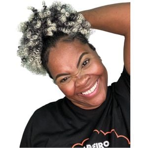 Coque Afro Puff Organico Cacheado Fashion Line Cor Mt1b/613