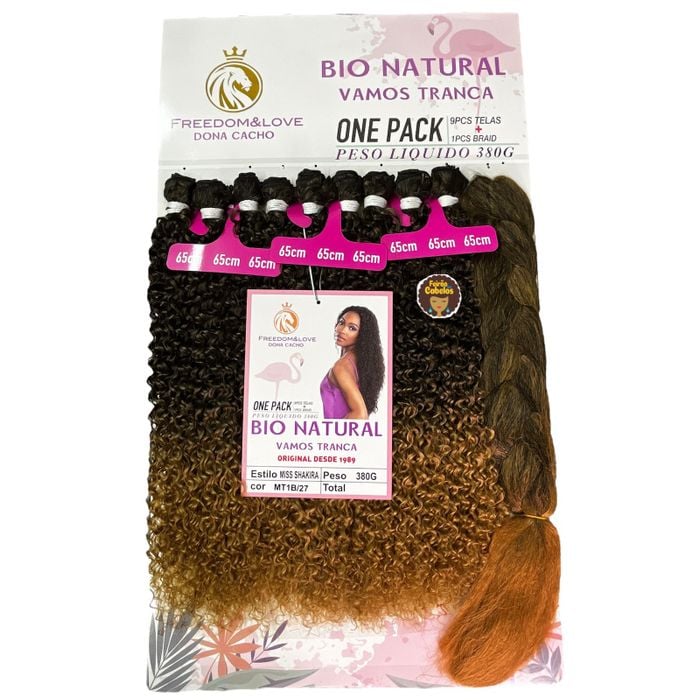 Cabelo Bio Natural Miss Shakira cor MT1B/27 Ombre Mel