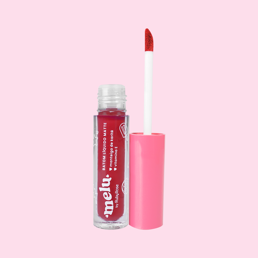 Batom Liquido Matte - Melu Double Cherry - Rr5633 