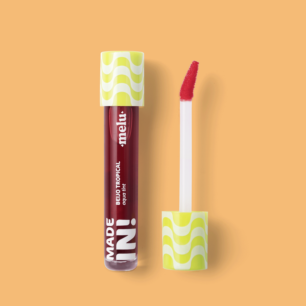AQUA TINT BEIJO TROPICAL MADE IN SABOR DE CEREJA RRL6602-1 MELU RUBY ROSE